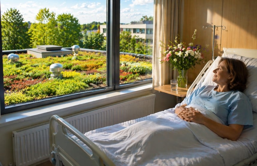 EMC Greenroofs Aalter - Blog Circulair bouwen groendaken - Sociale impact onderzoek Roger S. Ulrich